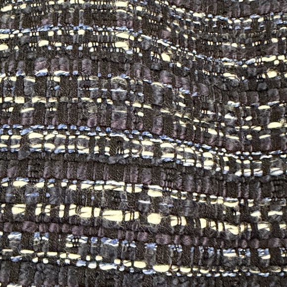 Ann Taylor navy blue and white tweed blazer and matching skirt suit - Picture 6 of 7